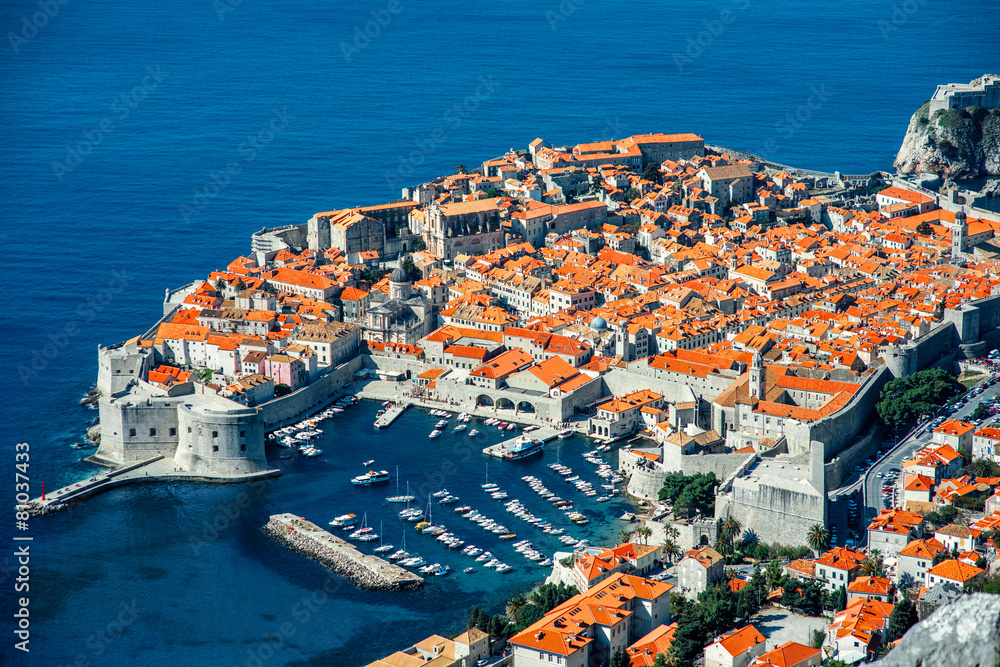 Dubrovnik city top view