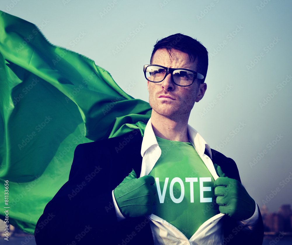 超级英雄商人投票权概念
