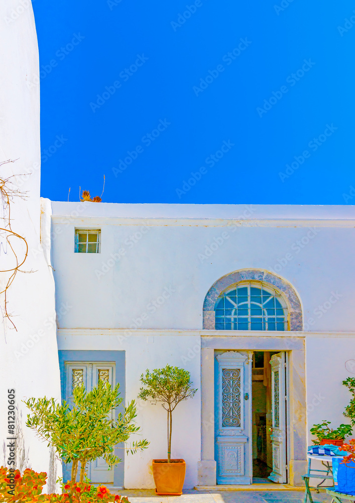 希腊圣托里尼岛Oia的典型住宅