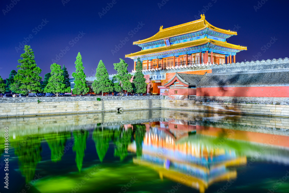 紫禁城北门的中国北京