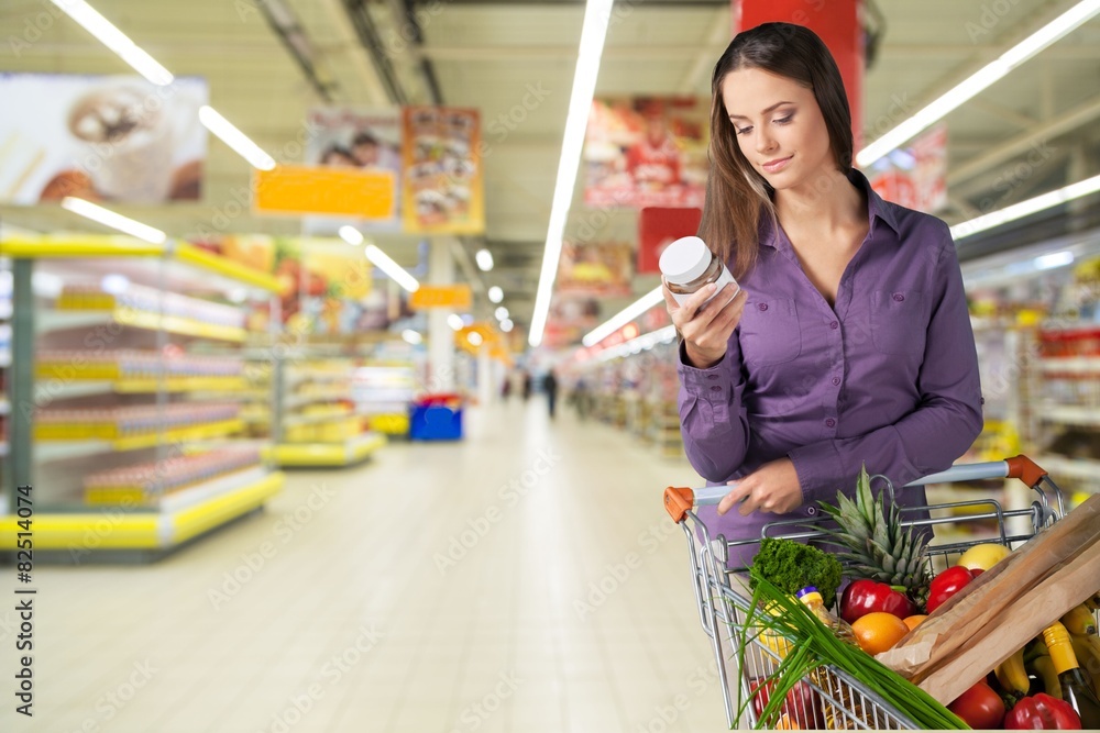 Supermarket. Supermarket - Nutritional Information