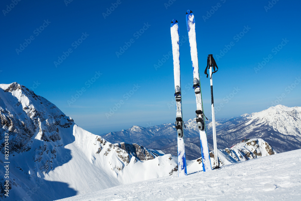 山顶滑雪度假全景