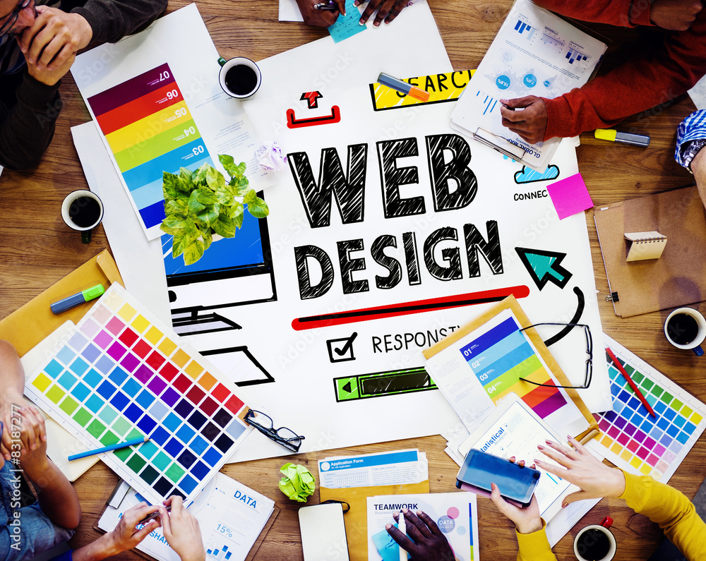 网页设计开发风格创意界面概念