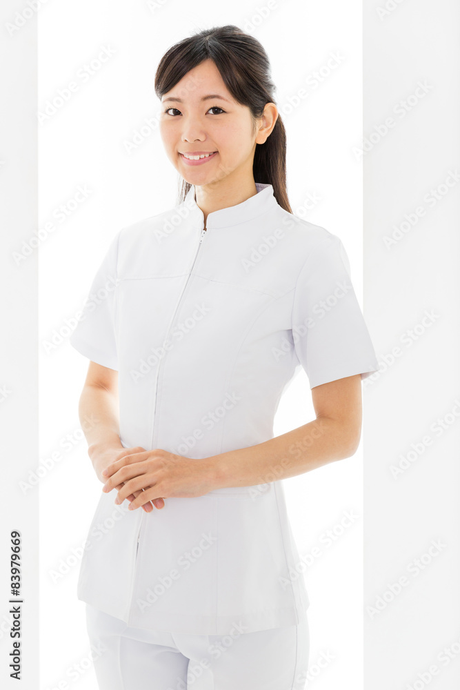 portrait of young asian nurse 