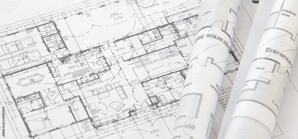 建筑师名册和建筑平面图、技术项目图纸