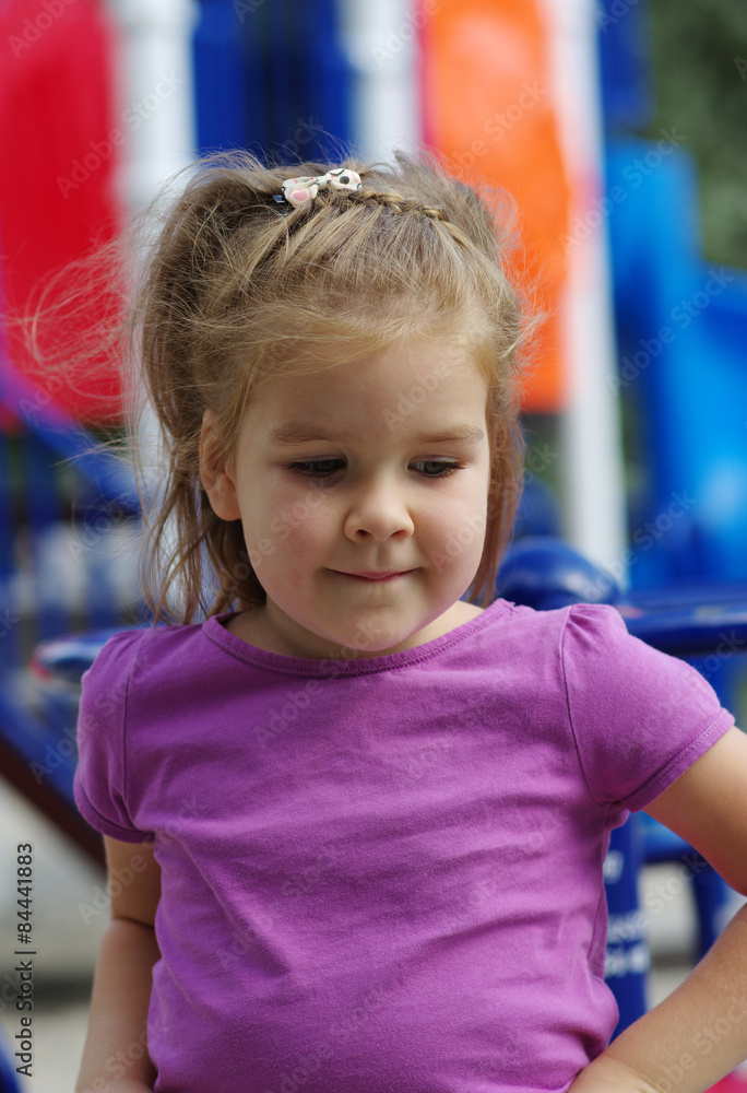  girl on the playground