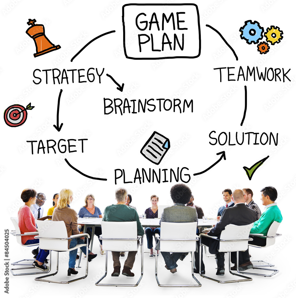 游戏计划战略规划战术目标概念