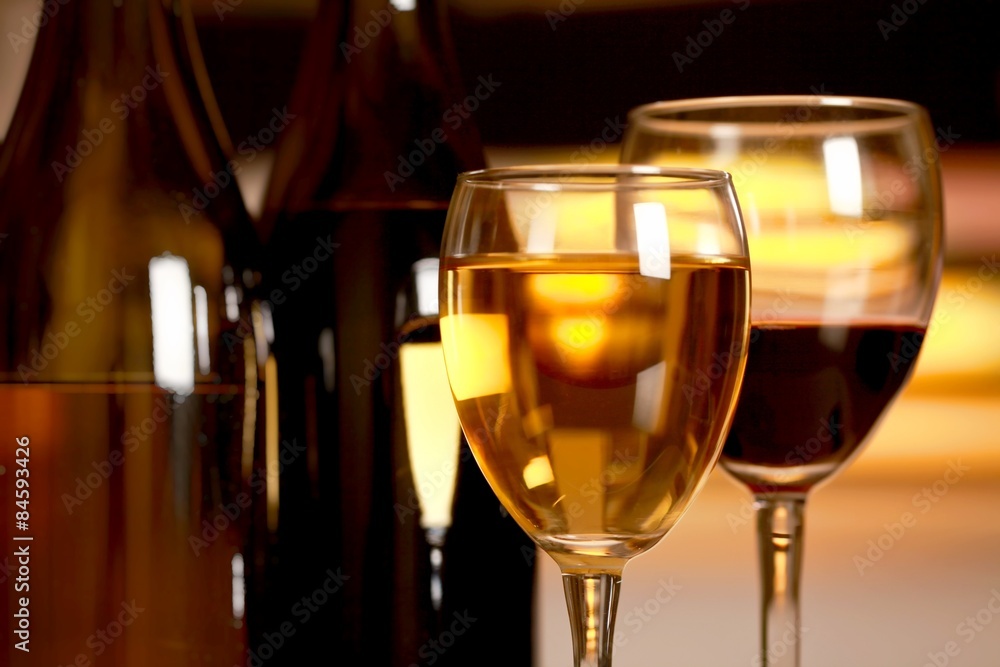 葡萄酒，品酒，酒杯。