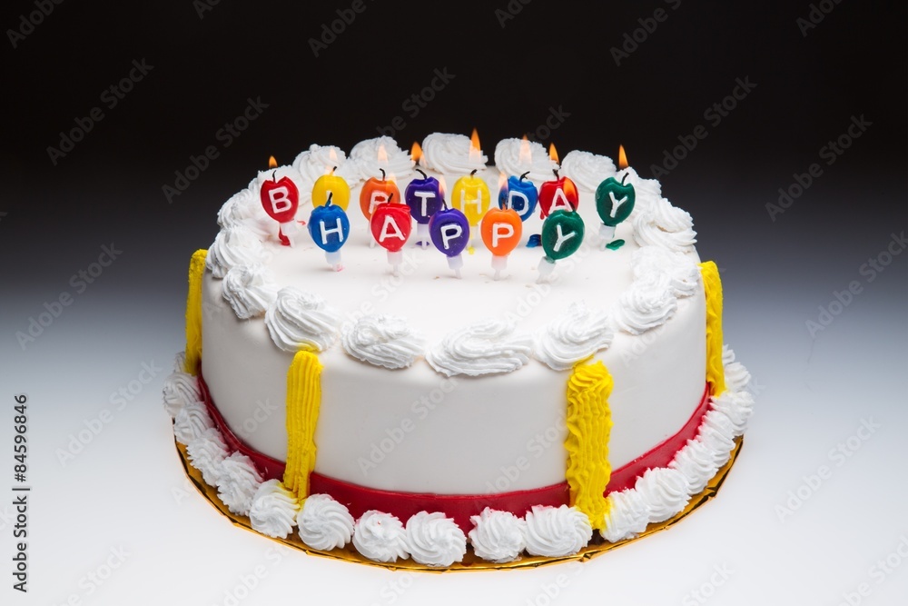 生日蛋糕，生日，蛋糕。