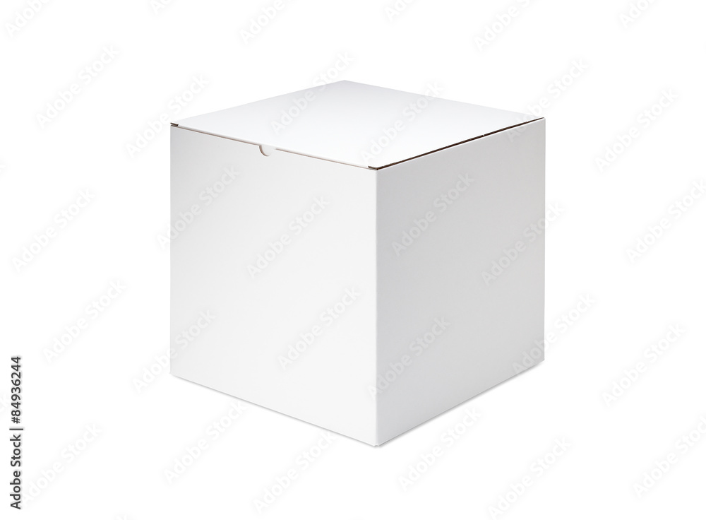 ホワイトボックス/段ボールで出来ている白い箱