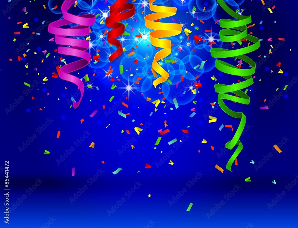 彩色气球的生日背景