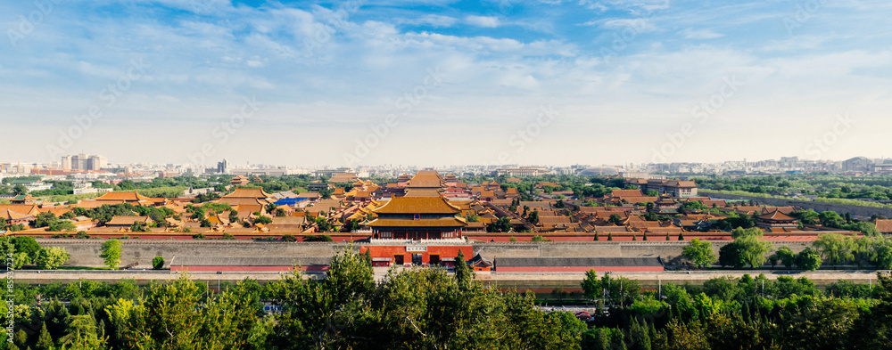 Blick vom Kohleberg在北京的全景