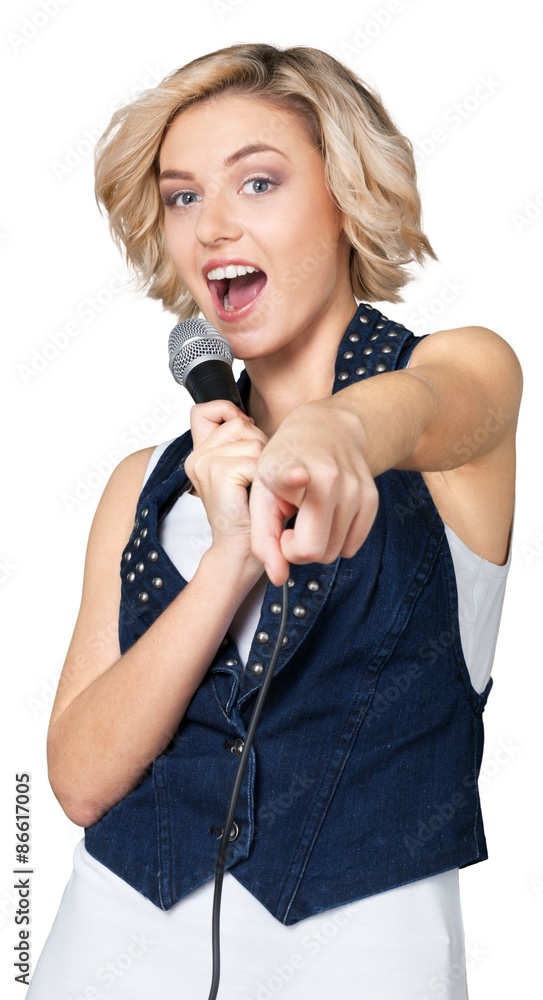Karaoke, Singer, Female.