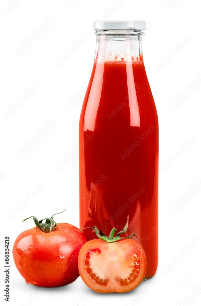 番茄酱，番茄，特写镜头。
