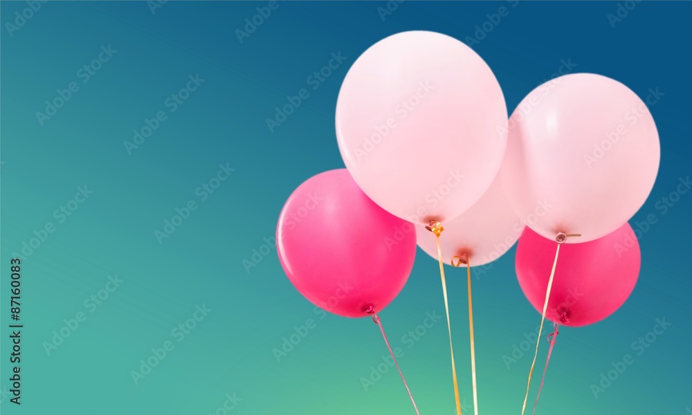 气球，粉红色，复古。