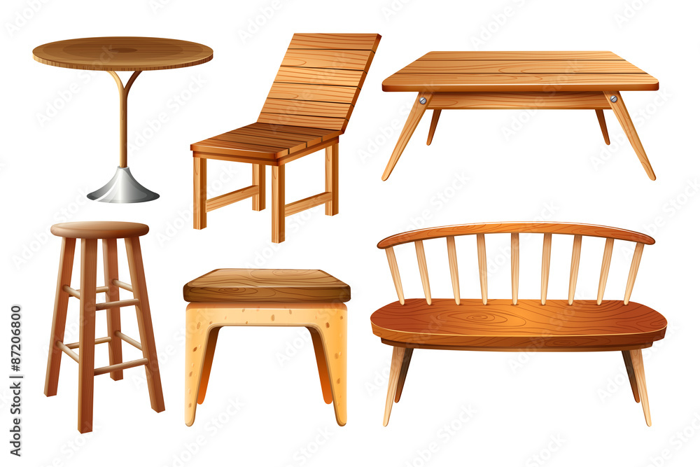 一套椅子和桌子
