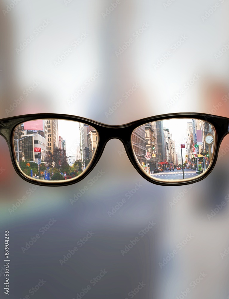 眼镜的合成图像