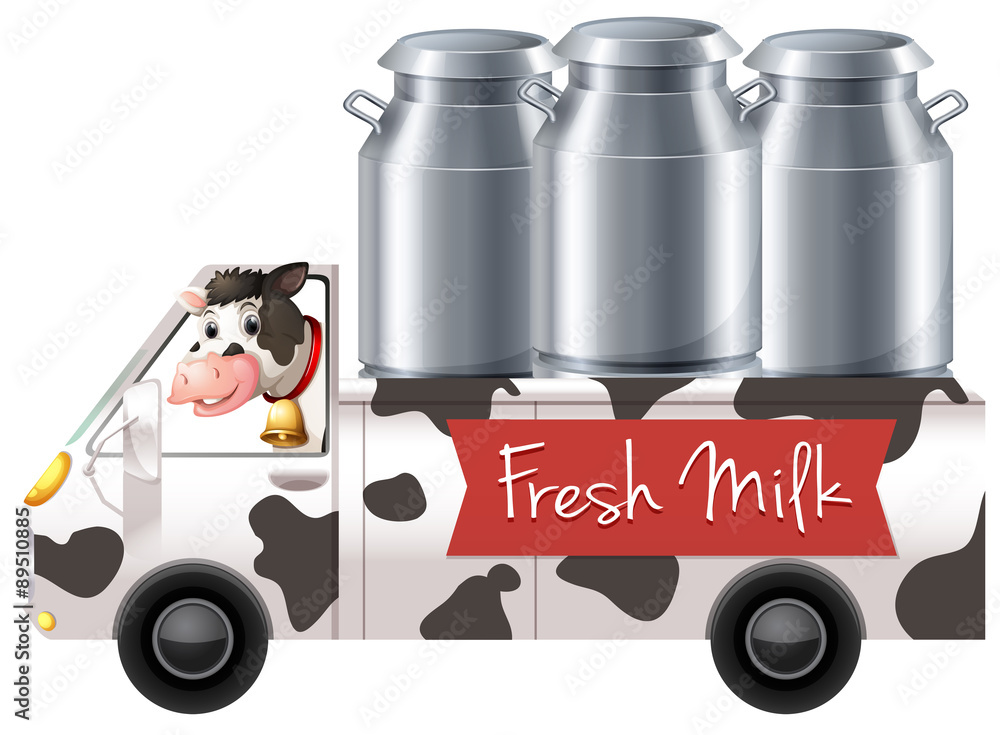 送鲜奶的奶牛