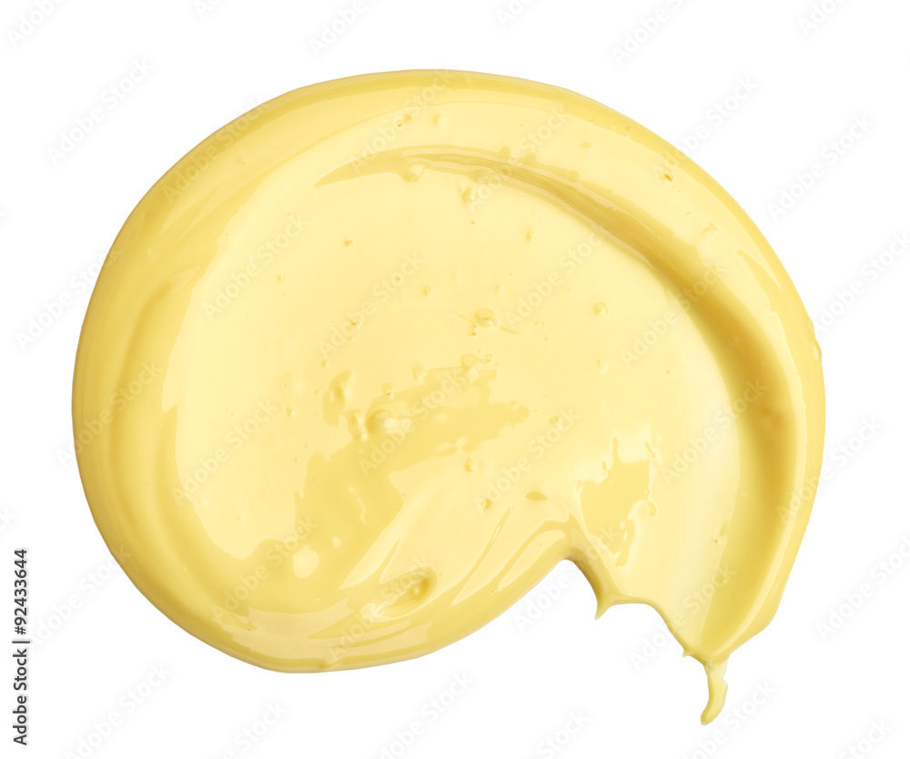 mayonnaise on white background