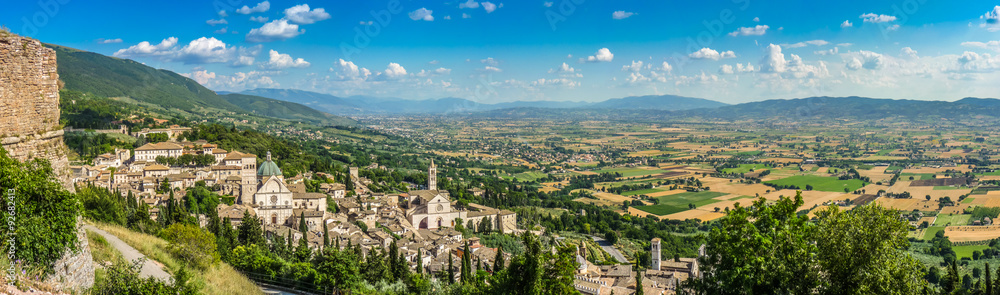 Ancient town of Assisi, Umbria, Italy