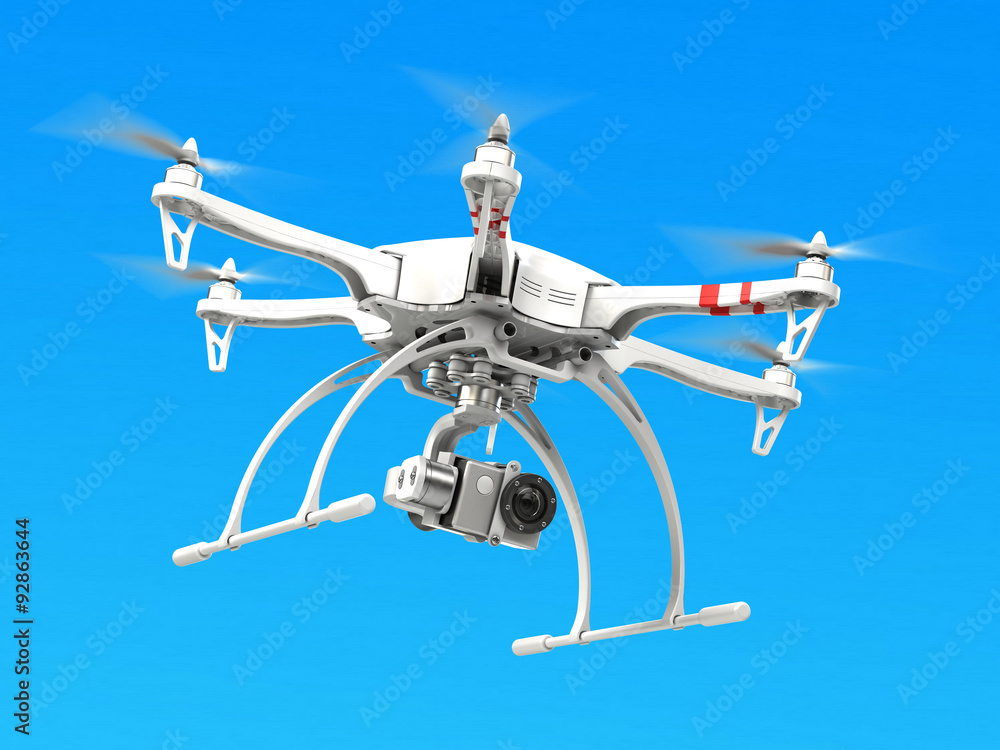 Quadrocopter drone with camera