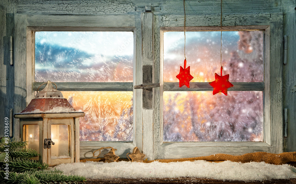 大气圣诞窗台装饰