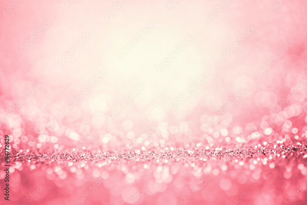 浪漫背景的抽象粉红色灯光