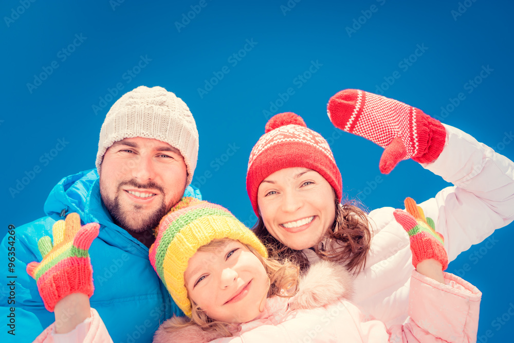 冬天的快乐家庭