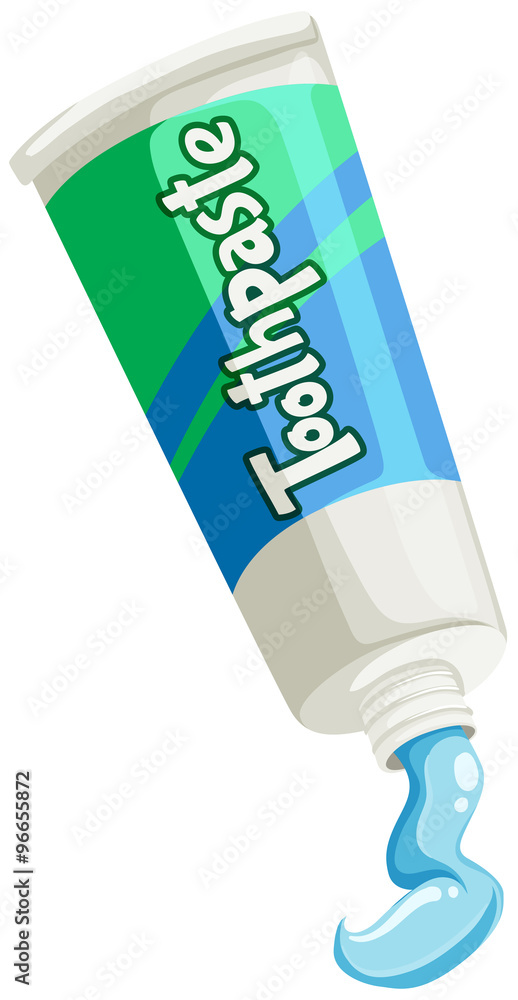 绿蓝管牙膏