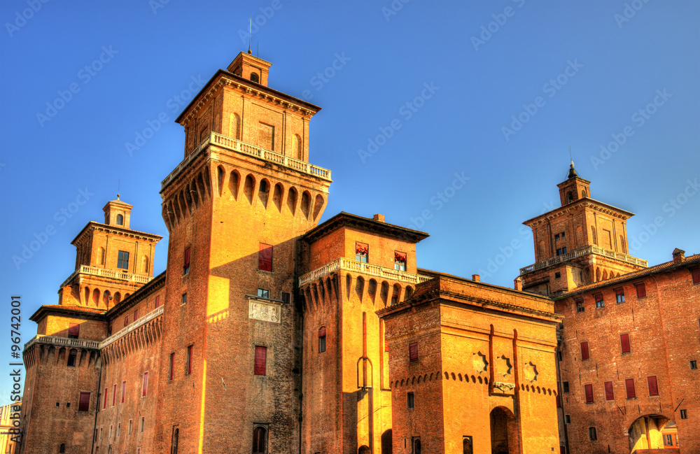 意大利费拉拉的Estense城堡或圣米歇尔城堡