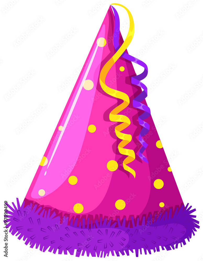 Party hat with decoration