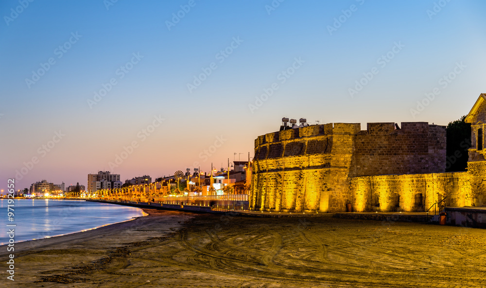 拉纳卡城堡，塞浦路斯南部海岸