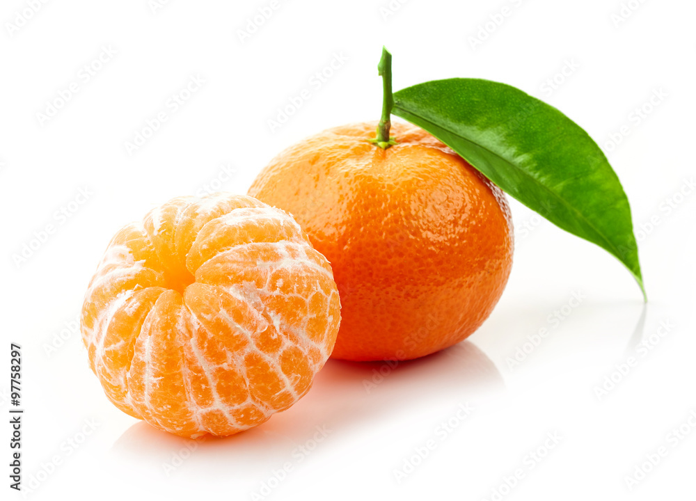 新鲜成熟的柑橘