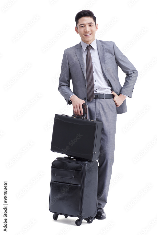 Young businessman travelling