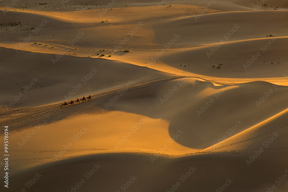中国敦煌的沙漠