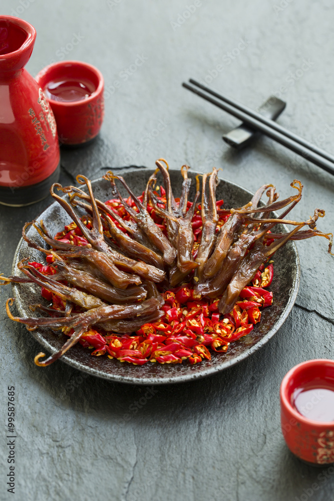 中国菜炖鸭舌