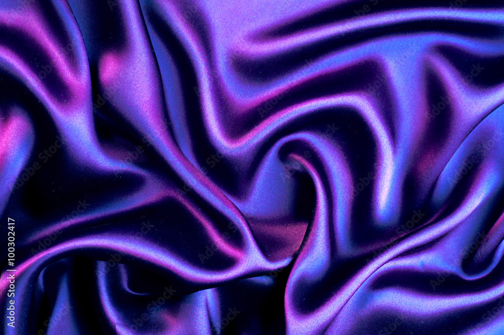 丝绸。美丽时尚优雅的紫罗兰色丝绸背景