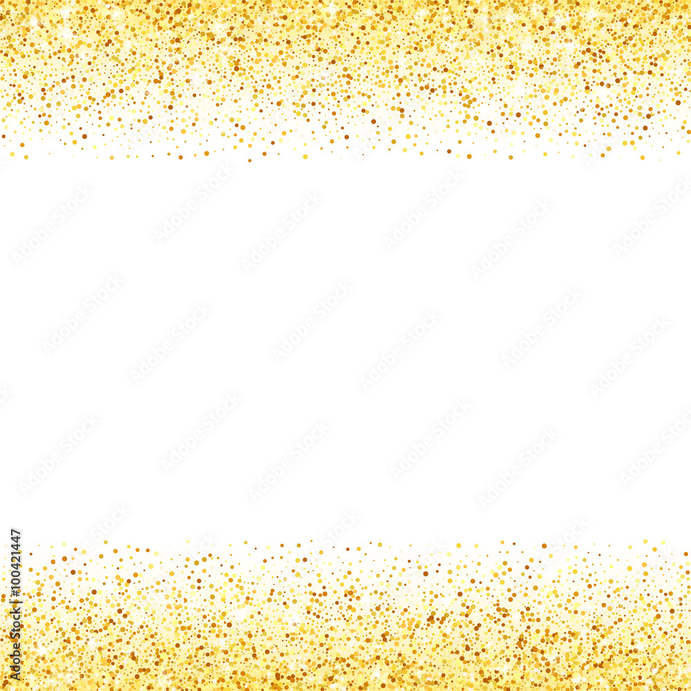 矢量金色闪光波浪抽象背景，白色背景上的金色闪光，vip设计templa