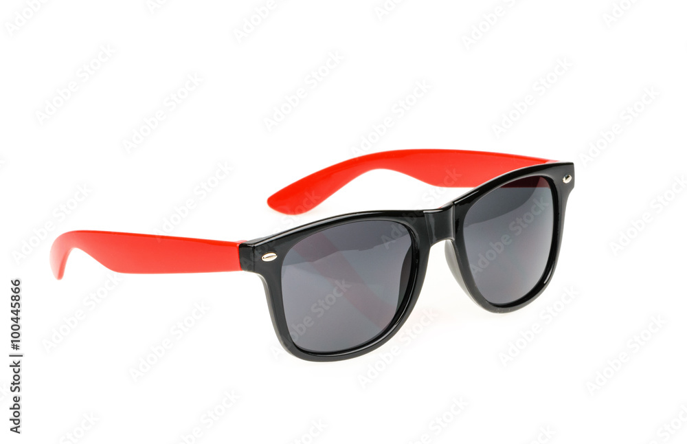 Sunglasses isolated against a white background.