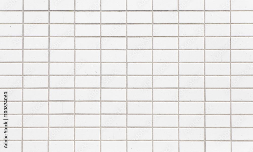 现代白色混凝土瓷砖墙的背景和纹理。