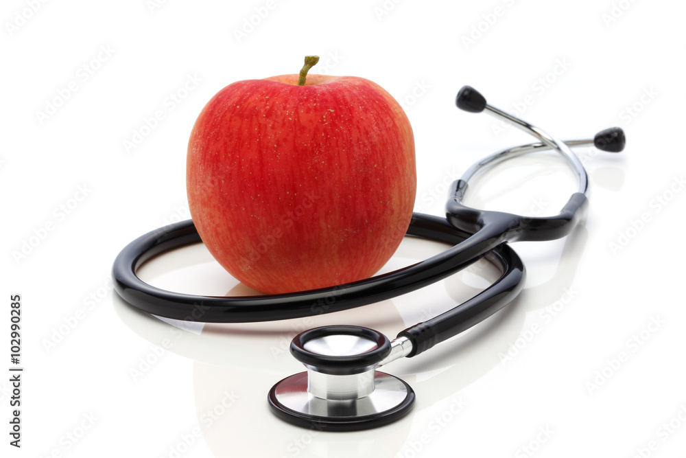 ヘルスケア/りんごと聴診器