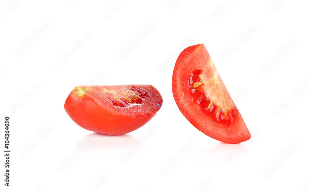 白底分离番茄片