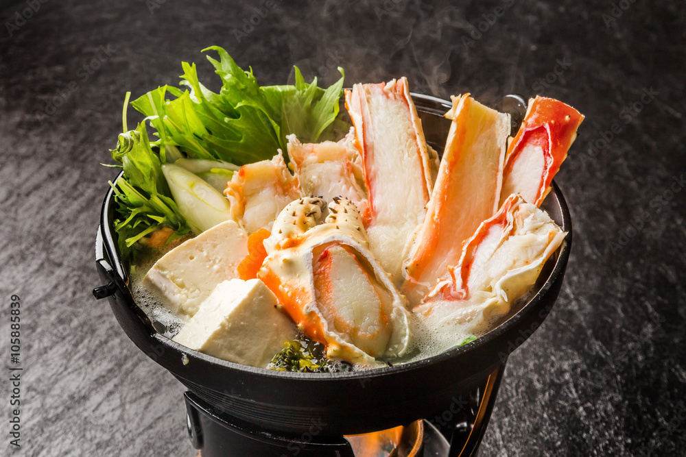かに鍋　 Crab hot potpan Japanese food