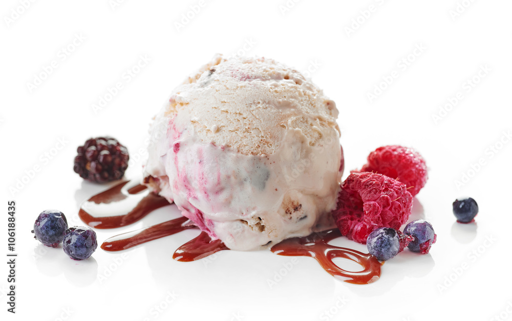冷冻浆果冰淇淋球