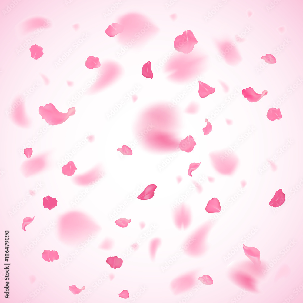 Pink petals background
