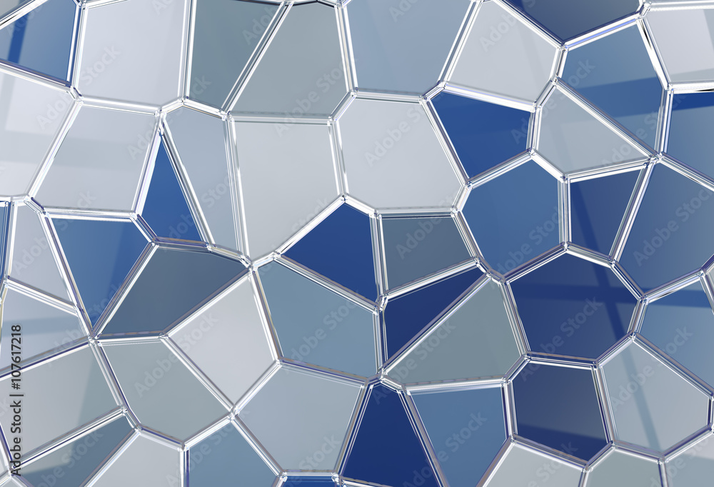 Fondo de mosaico de baldosas en tono azul.