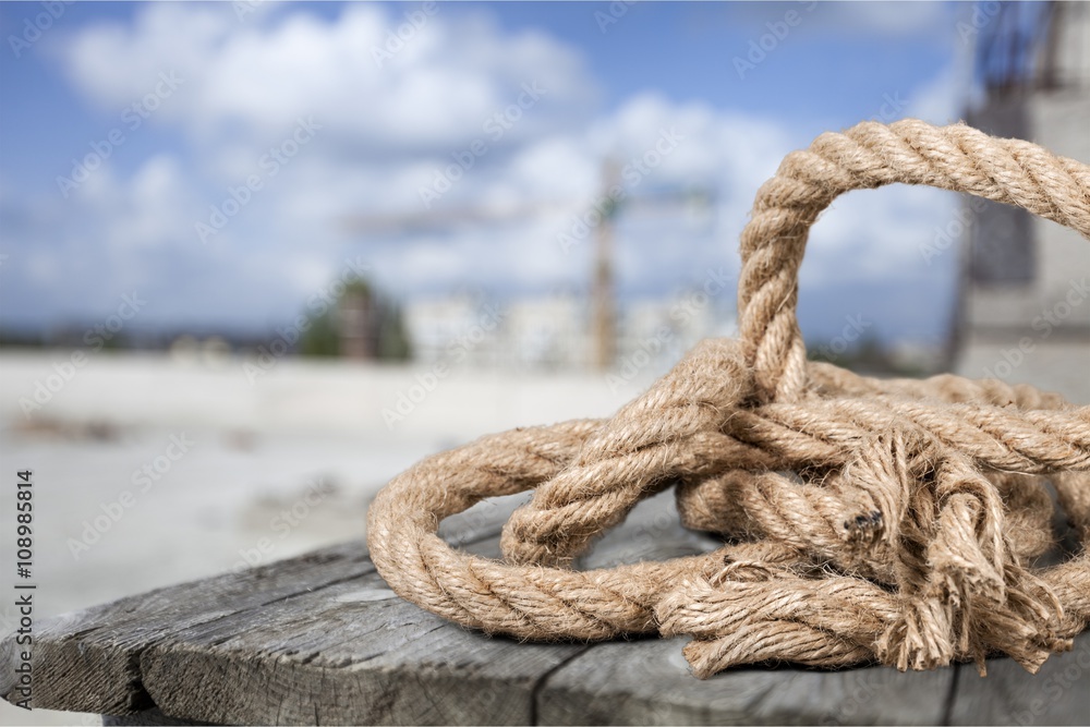 绳索。