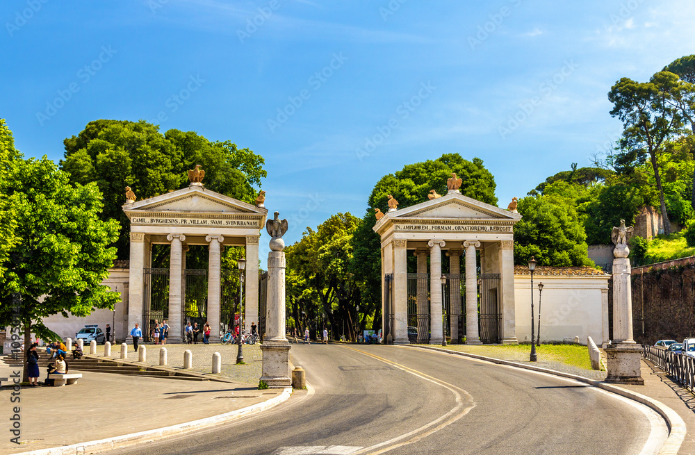 罗马博尔盖塞别墅的纪念碑入口