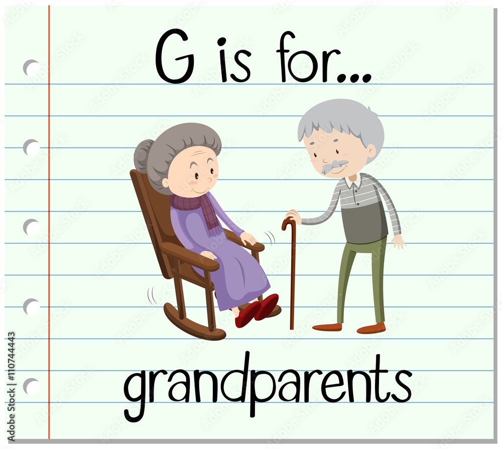 抽认卡字母G是给祖父母的