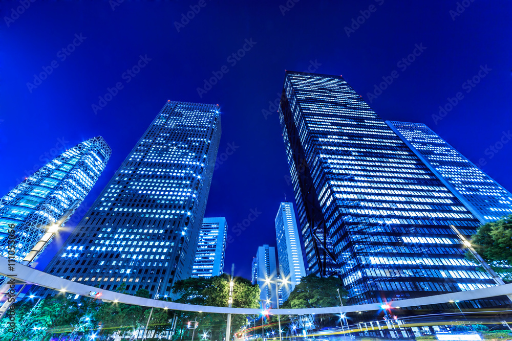 新宿高層ビルの夜景